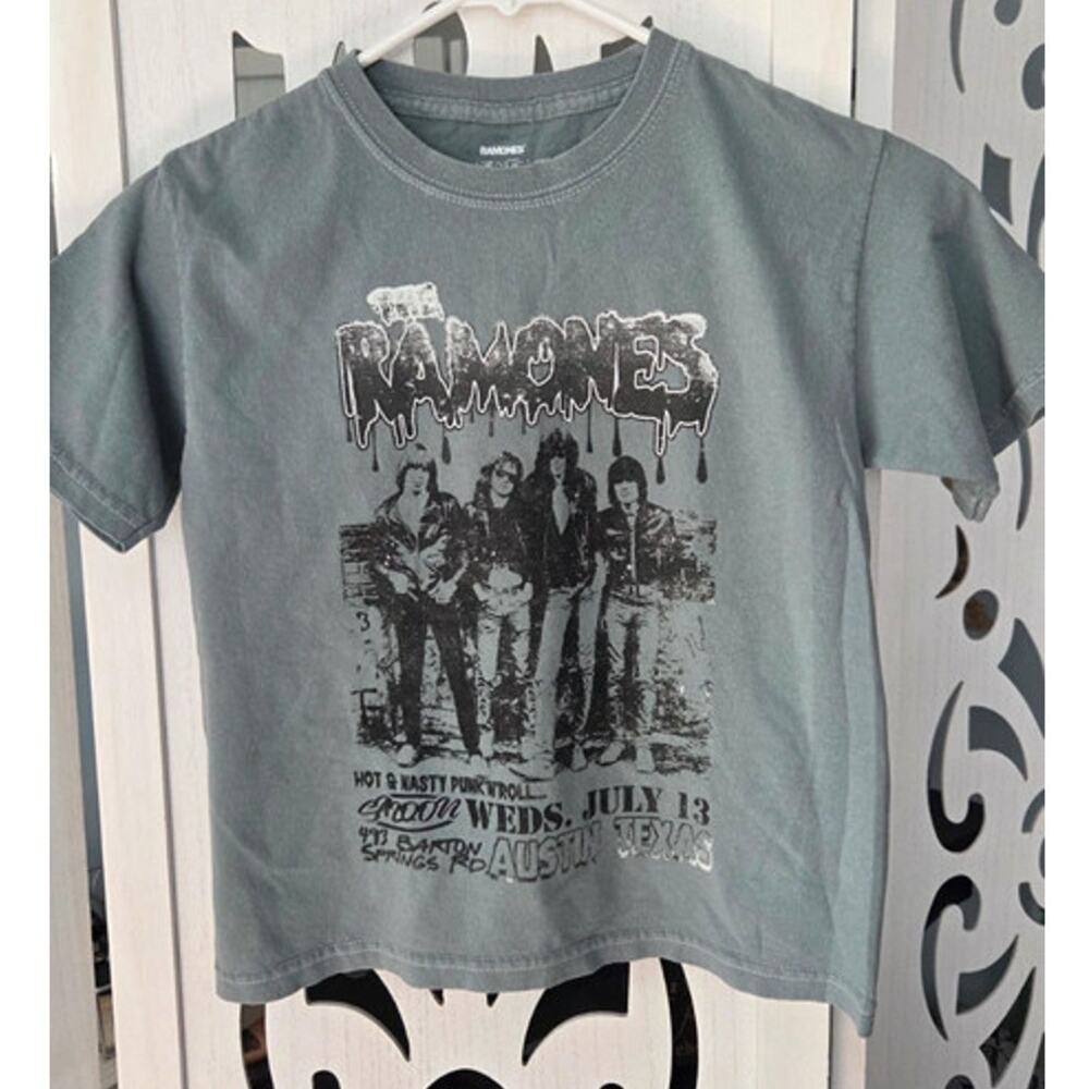 The Ramones Punk Band Concert Austin Texas Youth Graphic tee Size 5/6 NWOT
